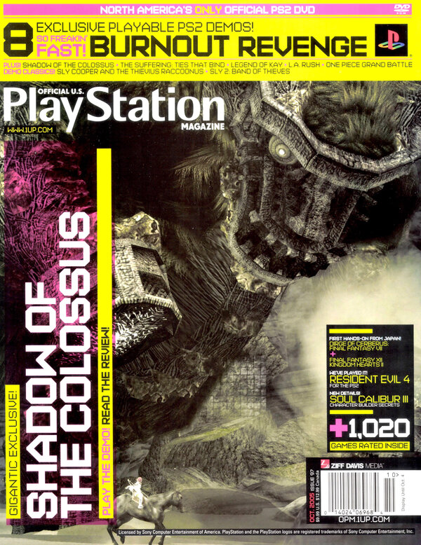 Official U.S. PlayStation Magazine Issue 097 (October 2005) cover